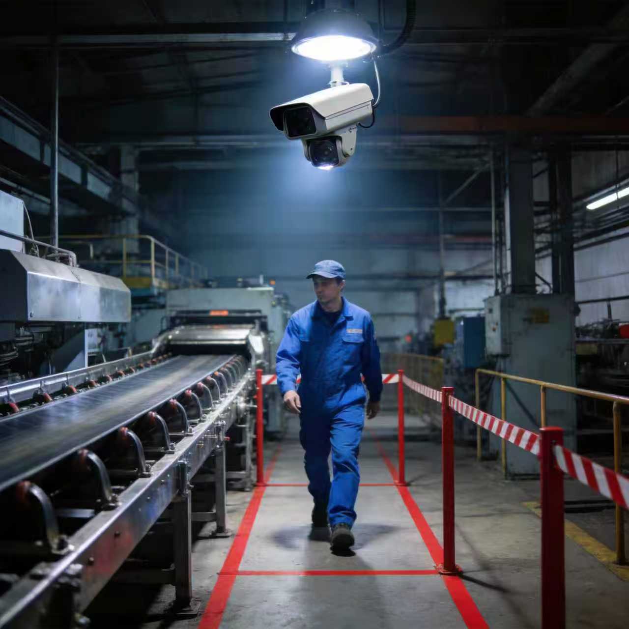 皮带禁区闯入检测