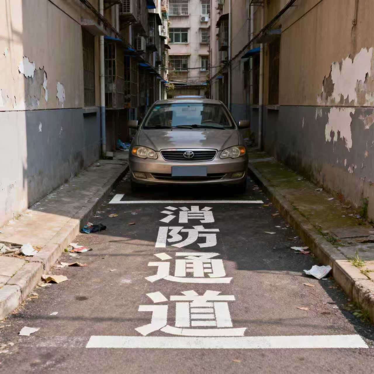 消防通道占用检测.